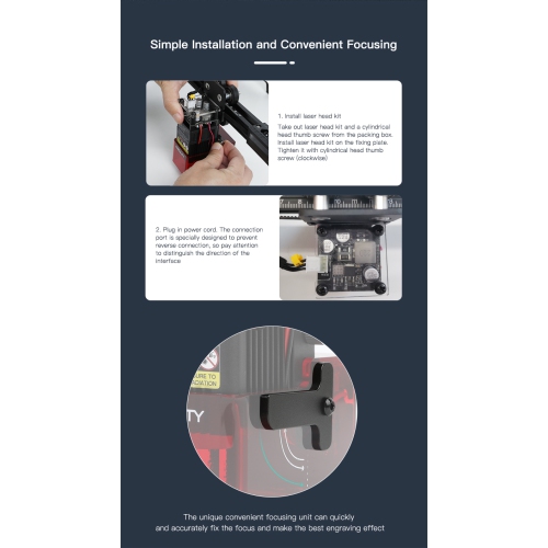 Creality Ender-3 S1/S1 Pro – Module de laser CV 24 V 1,6 W.