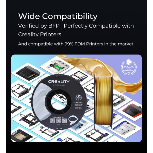 Creality – Filament d’imprimante 3D CR-SILK PLA, 1.75 mm, bobine de 1 KG
