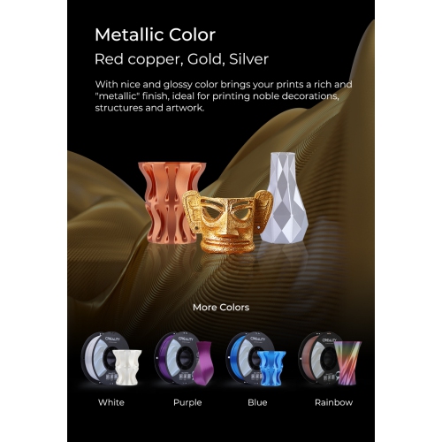 Creality – Filament d’imprimante 3D CR-SILK PLA, 1.75 mm, bobine de 1 KG