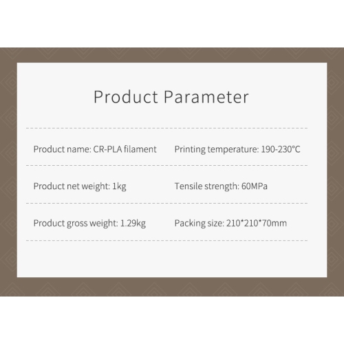 Creality – Filament d’imprimante 3D CR-PLA, 1.75 mm, bobine de 1 KG