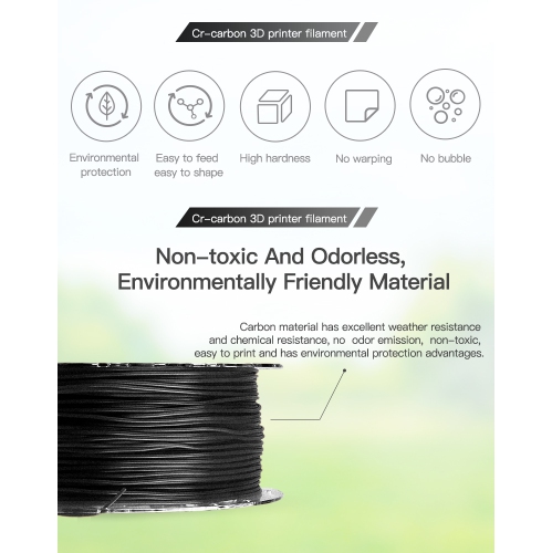 Creality – Filament d’imprimante 3D CR-PLA, 1.75 mm, bobine de 1 KG