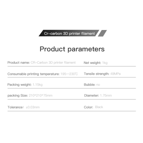Creality – Filament d’imprimante 3D CR-PLA, 1.75 mm, bobine de 1 KG