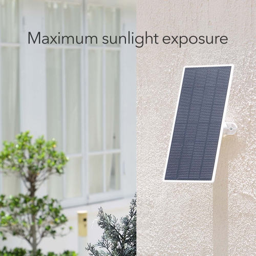 Wasserstein Solar Panel for Google Nest Cam with 2.5W Solar Power - Made for Google Nest