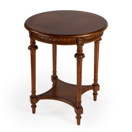 BEAUMONT LANE  Ash Burl Lamp Table In Brown