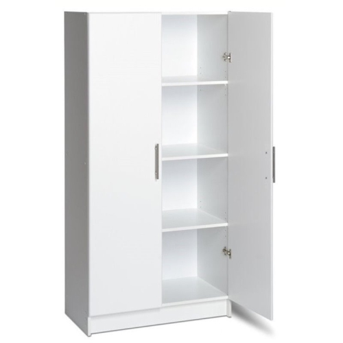 Wright Home Contemporary Wood Storage Cabinet in White