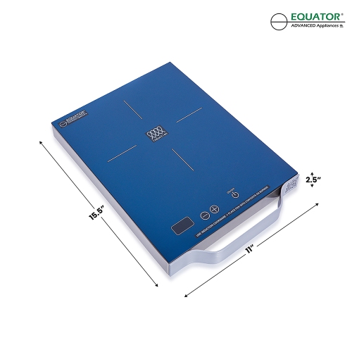 Equator 11" Portable One-Burner Induction Cooktop LIGHT Aluminum Handle 110V