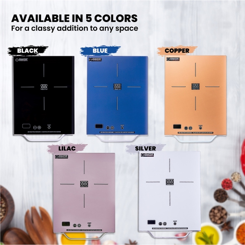 Equator 11" Portable One-Burner Induction Cooktop LIGHT Aluminum Handle 110V