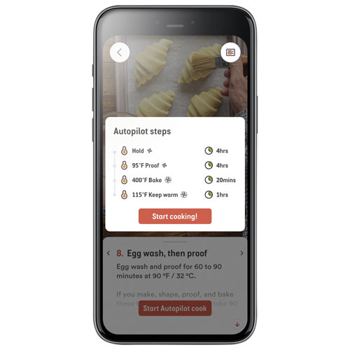 Friteuse à air chaud Pro de Breville Joule avec application connectée - 0,9 pi³/25,5 L - Acier inoxydable brossé