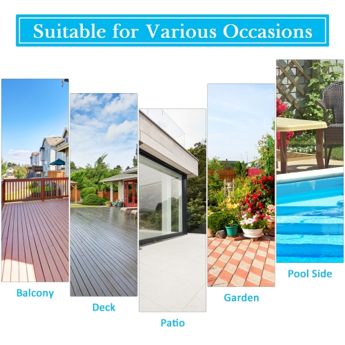 Topbuy 2 Tier 10'x10' Patio Steel Gazebo Outdoor Canopy Tent Steel Frame Shelter Awning W/Side Walls for Patio Yard Garden