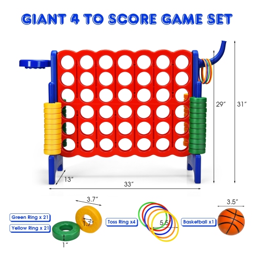 2.5ft 4-to-Score Giant Game Set-Blue