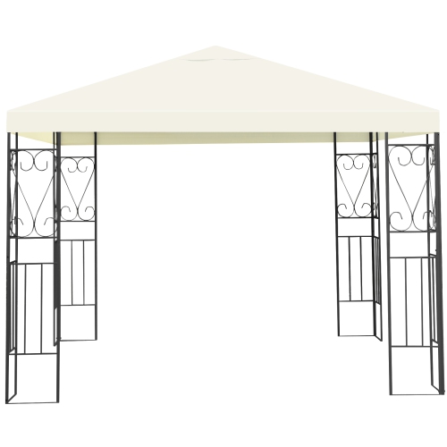 TOPBUY  10'x10' Outdoor Canopy Gazebo Art Steel Frame Party Patio Large Canopy Gazebo