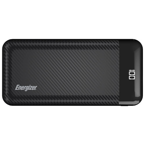 Energizer 20000 mAh Dual USB-A Power Bank - Black