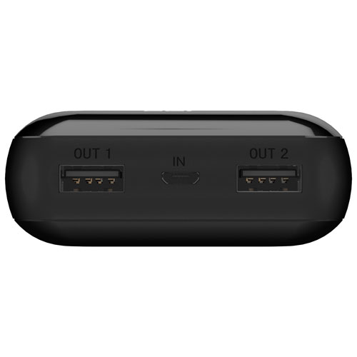 Energizer 20000 mAh Dual USB-A Power Bank - Black