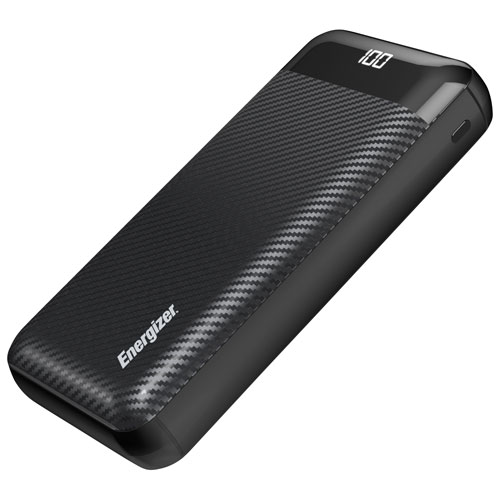 Energizer 20000 mAh Dual USB-A Power Bank - Black