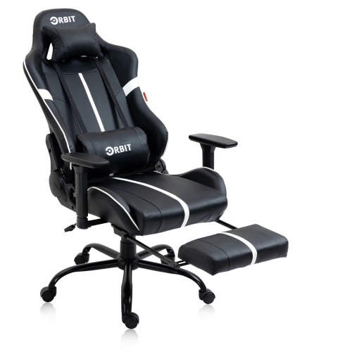 Fauteuil de bureau ergonomique Hdcanada avec soutien lombaire pivotant et accoudoirs ajustables avec repose-pieds