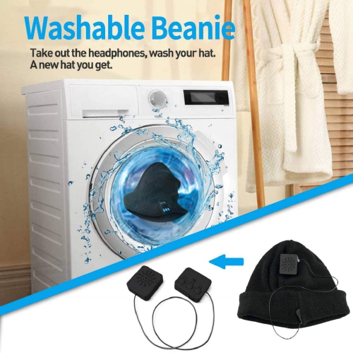 Bluetooth Beanie Hat, Xmas Stocking Stuffers Mens Gifts Music Hats with Bluetooth Headphones, for Women Mens Mom Dad Teens Girl Boys