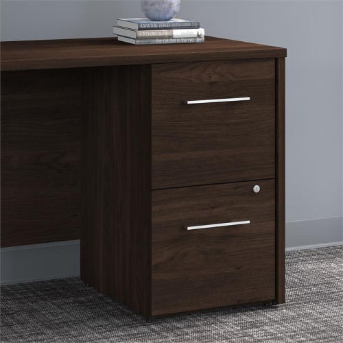 Office 500 16W 2 Drawer File Cabinet in Black Walnut - Engineered Wood
