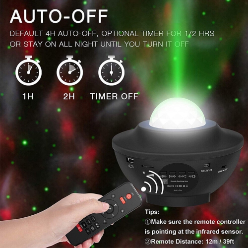 3 in 1 LED Ocean Wave Projector Star Sky Night Light for Christmas Gift/Kids CA