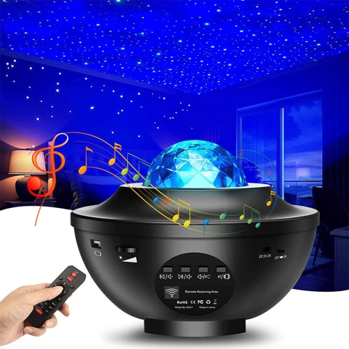 YELLOW-PRICE  Stars Night Light Galaxy Projector W/led Light, Bluetooth Speaker, Remote Control