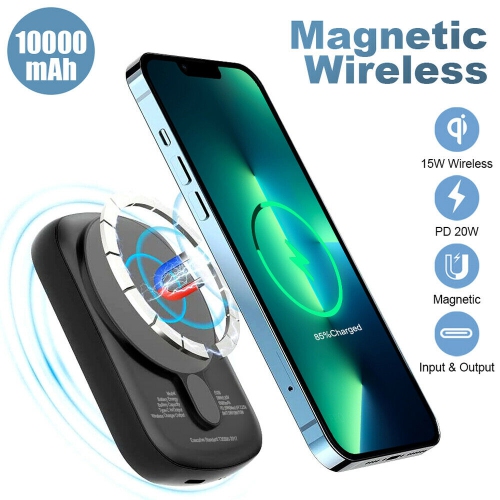 [15W Qi&PD 20W Fast Charging] Magnetic Charging Power Bank for iPhone 13 Pro Max
