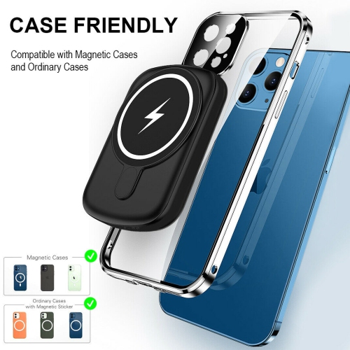 [15W Qi&PD 20W Fast Charging] Magnetic Charging Power Bank for iPhone 13 Pro Max