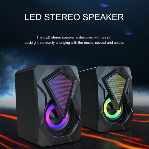 axGear Computer 3.5mm Speakers Led/Volume Control Powered by USB for Laptop