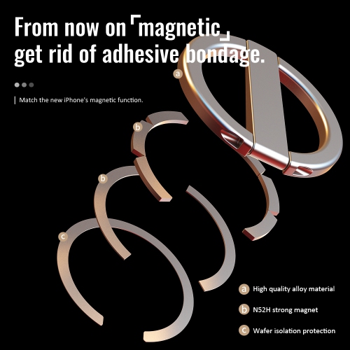 axGear Support de support de téléphone magnétique portable support de téléphone pliable