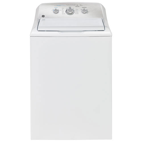 Laveuse à chargement par le haut HE de 4,4 pi³ de GE - Blanc - Boîte ouverte - Endommagé