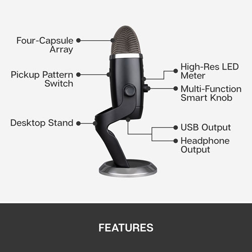 Blue Microphones Yeti X USB Microphone - Black by BLUE MICROPHONES - Refurbished condition - Image 2