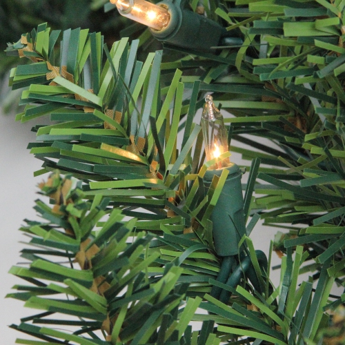 Pre-Lit Buffalo Fir Commercial Christmas Garland - 25' x 17" - Clear Lights