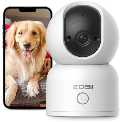 ZOSSI 5MP 3K Super HD semi-sans fil C190 Pro Wi-Fi surveillance caméra IP extérieur avec vision nocturne en couleur, audio 2 voies, alarme lumineuse,