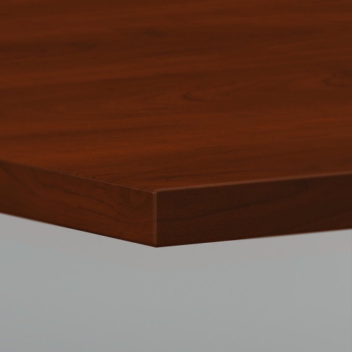 Bush Business Furniture 96W Boat Shaped Conference Table in Cherry