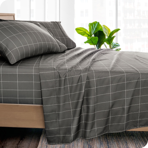 Bare Home Flat Top Sheet Premium 1800 Ultra-Soft Microfiber Collection - Double Brushed, Hypoallergenic, Wrinkle Resistant, Easy Care