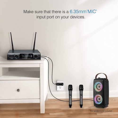 FDUCE Wireless Microphones System (Black) by FDUCE - Open Box condition - Image 3