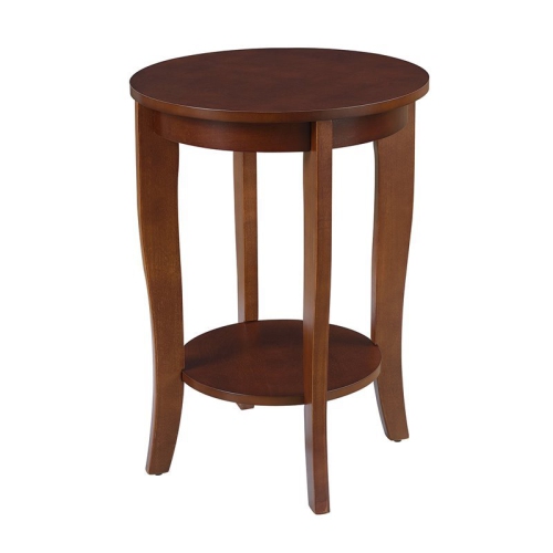 PEMBERLY ROW  Round End Table In Wood Finish In Mahogany
