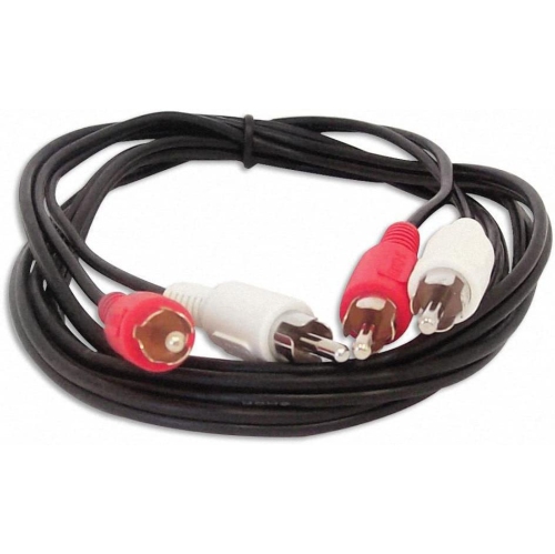 Câble audio RCA rouge/blanc de 6 pi, 2 mâles à 2 mâles