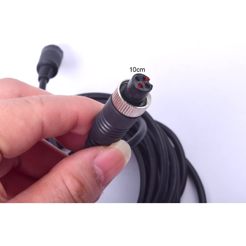 65FT 20M Car Video Extension Cable 4-Pin Aviation for CCTV Rearview Camera Truck Trailer Camper Bus Motorhome Vehicle Backup Monitor Waterproof
