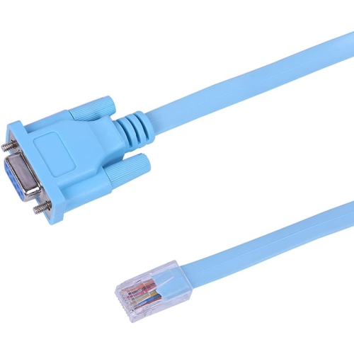 Cable Console Reseau Câble de console compatible Cisco port série RS232 DB9 femelle 9 ...