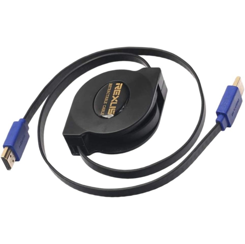 DOLAER  Magideal Retractable Cable Male to Male for DVD Projector Ps3 PC, 1.8M