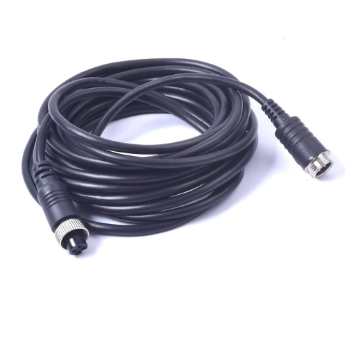 16FT 5M Car Video Extension Cable 4-Pin Aviation Waterproof Shockproof for CCTV Rearview Camera Truck Trailer Camper Bus Motorhome Vehicle Backup