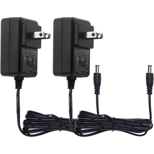 DOLAER  2 Pack Dc 12V 2A 2000Ma Power Adapter, 100~240V Ac to Dc 12 Volt 2 Amp Converter \w 5.5 X 2.1MM Plug for Led Strip Light Cctv Security Camera