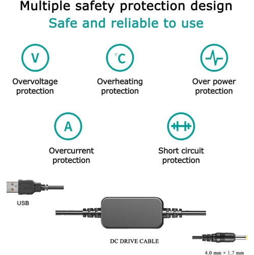 Câble USB EP5A + adaptateur QC3.0 + pile factice en-EL14 pour Nikon P7800 D5200 D5500 D5100 D3200 D3300 Nikon, D3300, etc
