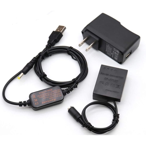 5V USB Cable DC8.4V + NP-W126 CP-W126 Dummy Battery + 3A Power Adapter Kit for Fujifilm X-PRO1 X-E1 HS33 X-T1 X-T2 HS50