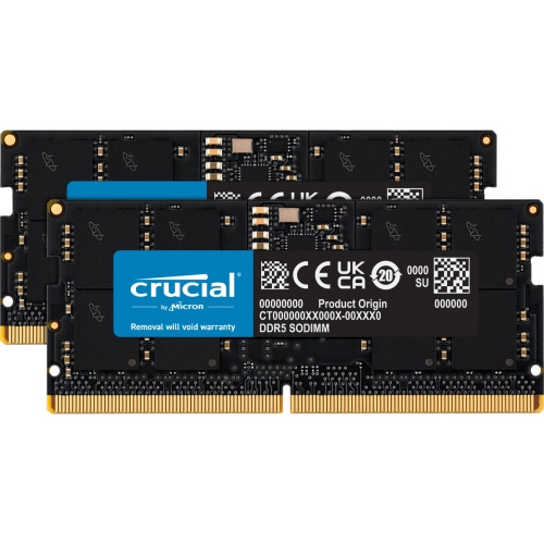 Crucial 32GB Kit (2x16GB) DDR5-4800 SODIMM CT2K16G48C40S5 | Best