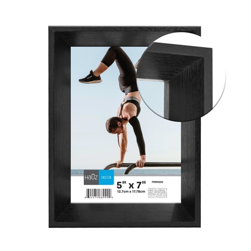 Hauz FRM9992 - 5x7 Cadre de Photo Style Boite Noir