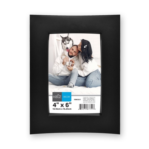 Hauz FRM7517 4x6 Black Curved Picture Frame Best Buy Canada