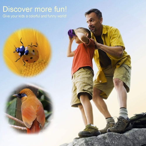 8x21 Compact Shock Proof Kids Binoculars for Kid Gifts - Best Boys and Girls Toys