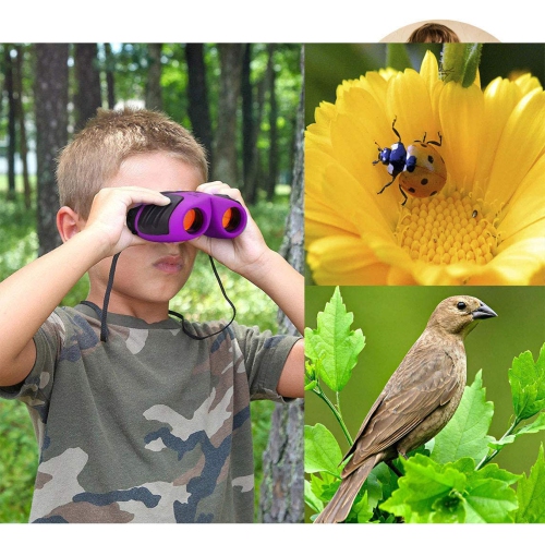 8x21 Compact Shock Proof Kids Binoculars for Kid Gifts - Best Boys and Girls Toys
