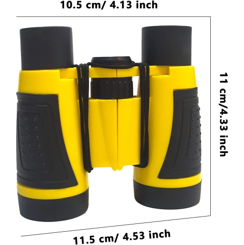 4 Pieces Kids Binoculars Set Compact Binoculars for Kids Adults Mini Pocket Lightweight Binocular for Bird Watching Outdoor Hiking Travel