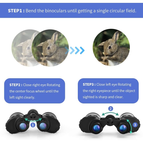 Binoculars for Adults 20X50 ,Compact Powerful HD Binoculars Telescope for Bird Watching, Stargazing, Traveling,Hiking,Camping and Hunting,With